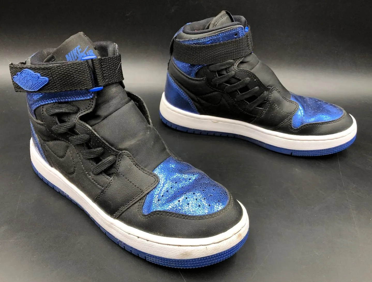 Nike Air Jordan 1 Nova XX 'Black Game Royal Blue' Women's Sneakers - 8.5 ( COA)