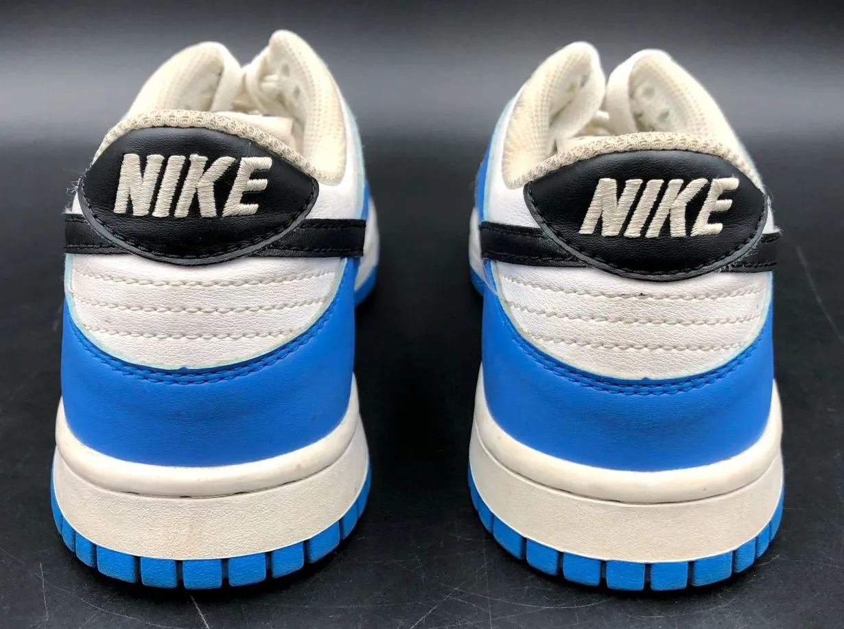 Nike Dunk Low GS 'Photo Blue' & White/Black Athletic Sneakers - Size 5Y ( COA)