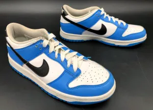 Nike Dunk Low GS 'Photo Blue' & White/Black Athletic Sneakers - Size 5Y ( COA)