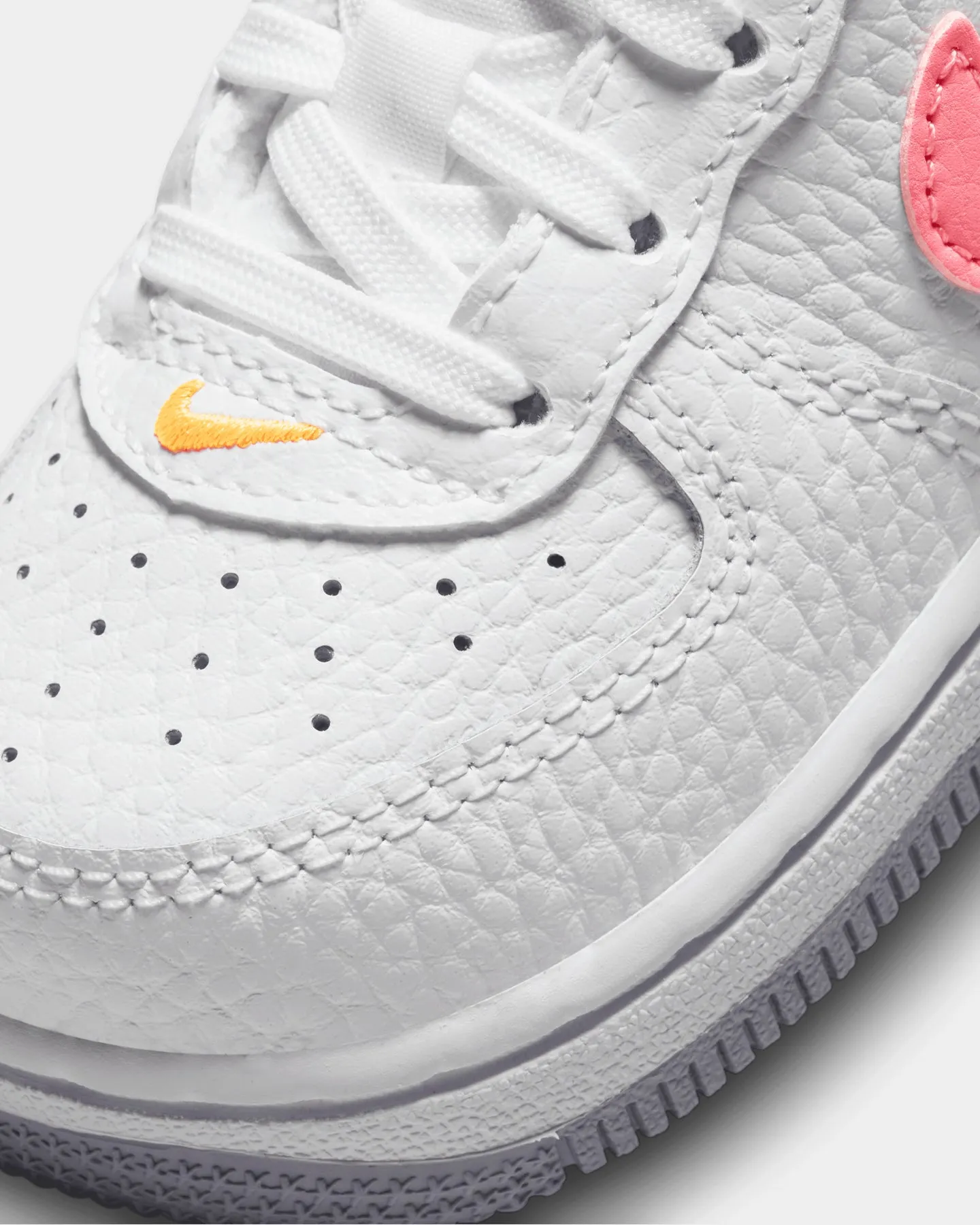 Nike Infants' Force 1 Low (TD) White/Coral Chalk
