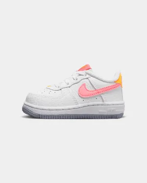 Nike Infants' Force 1 Low (TD) White/Coral Chalk
