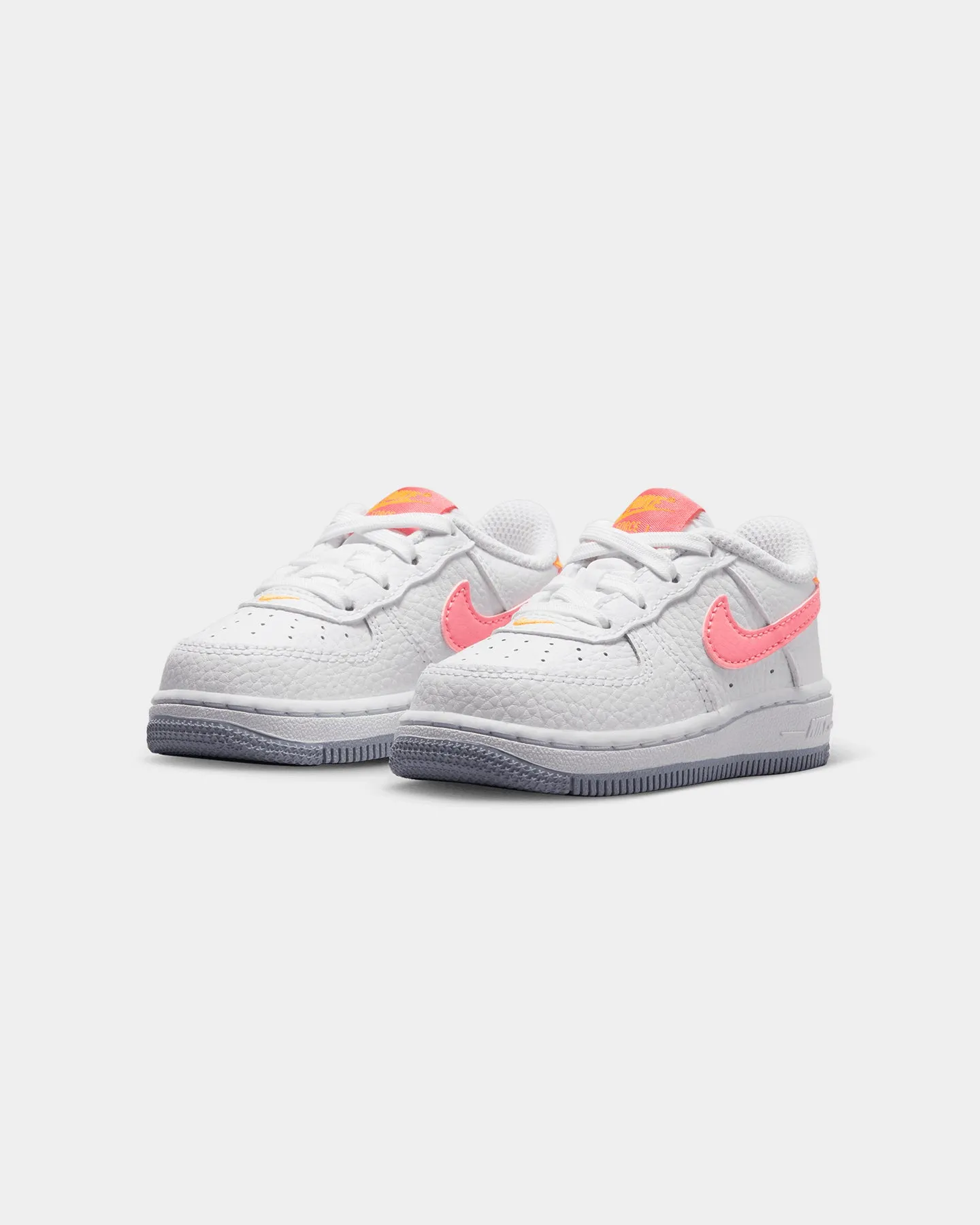 Nike Infants' Force 1 Low (TD) White/Coral Chalk