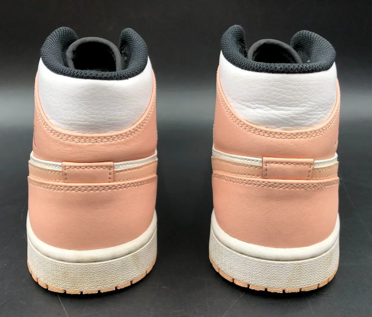 Nike Jordan 1 Mid 'Crimson Tint' Men's White/Pink/Black Sneakers - Size 8 ( COA)