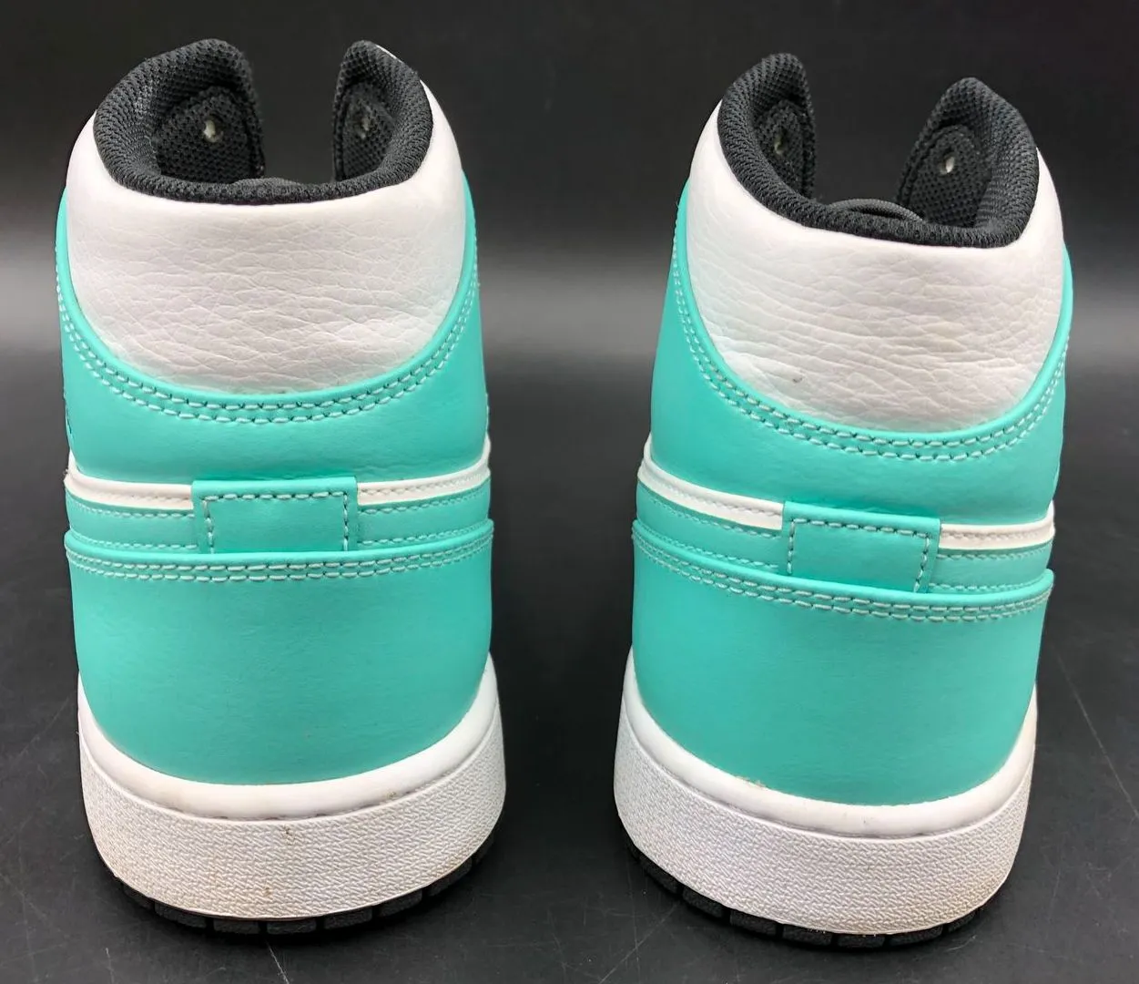 Nike Jordan 1 Mid 'Trop. Twist' Men's White/Black/Teal Sneakers - Size 12 ( COA)