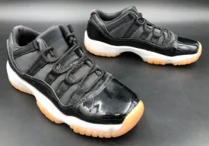 Nike Jordan 11 Retro Low GG 'Coral' Girls' Black/Pink Sneakers - Sz 4.5Y ( COA)