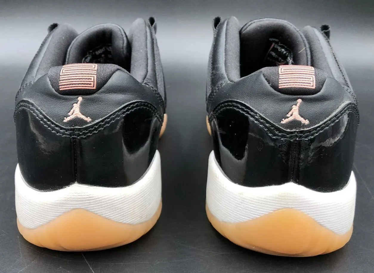 Nike Jordan 11 Retro Low GG 'Coral' Girls' Black/Pink Sneakers - Sz 4.5Y ( COA)