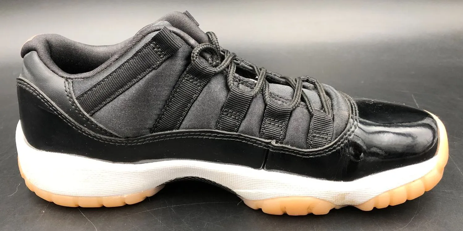 Nike Jordan 11 Retro Low GG 'Coral' Girls' Black/Pink Sneakers - Sz 4.5Y ( COA)