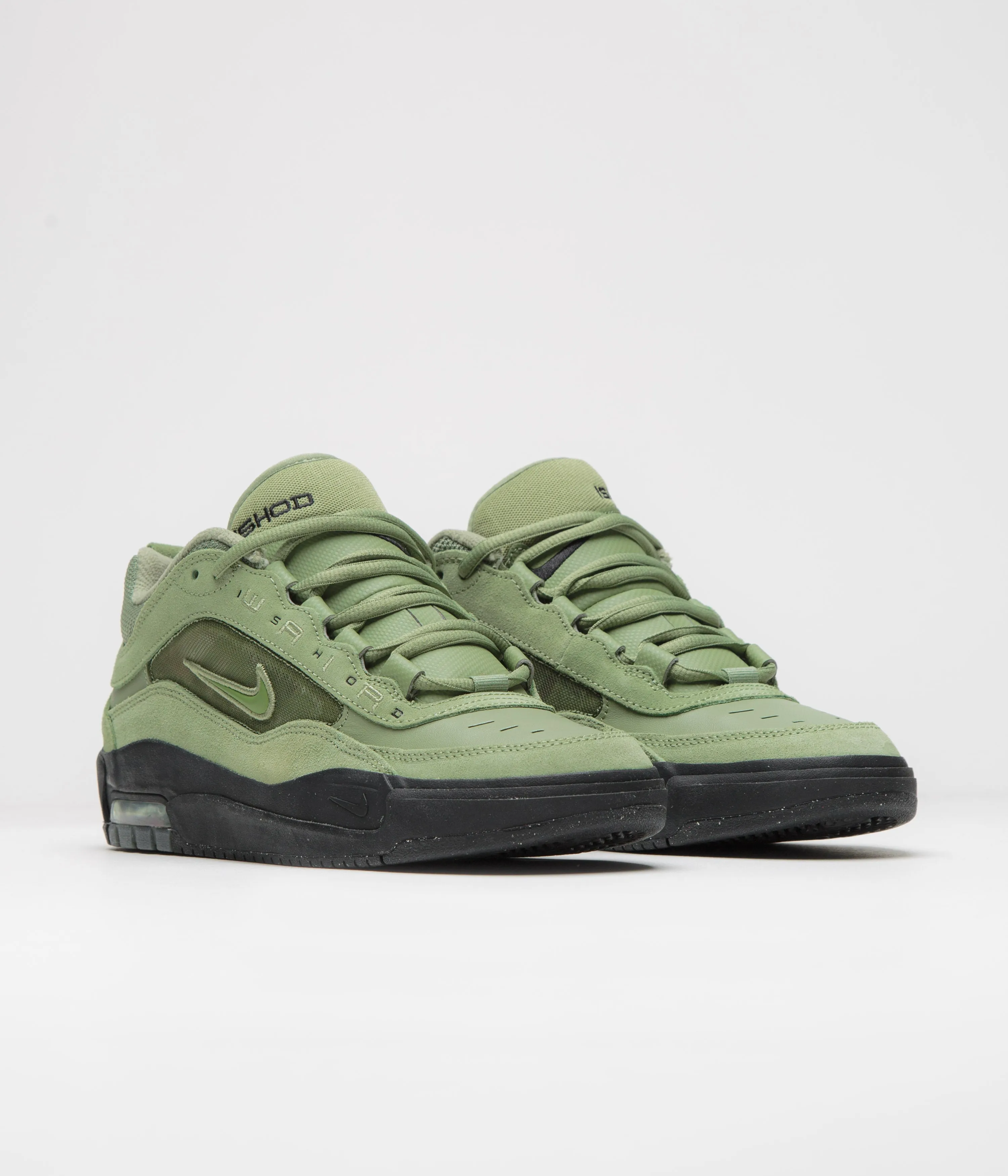 Nike SB Air Max Ishod Shoes - Oil Green / Oil Green - Oil Green