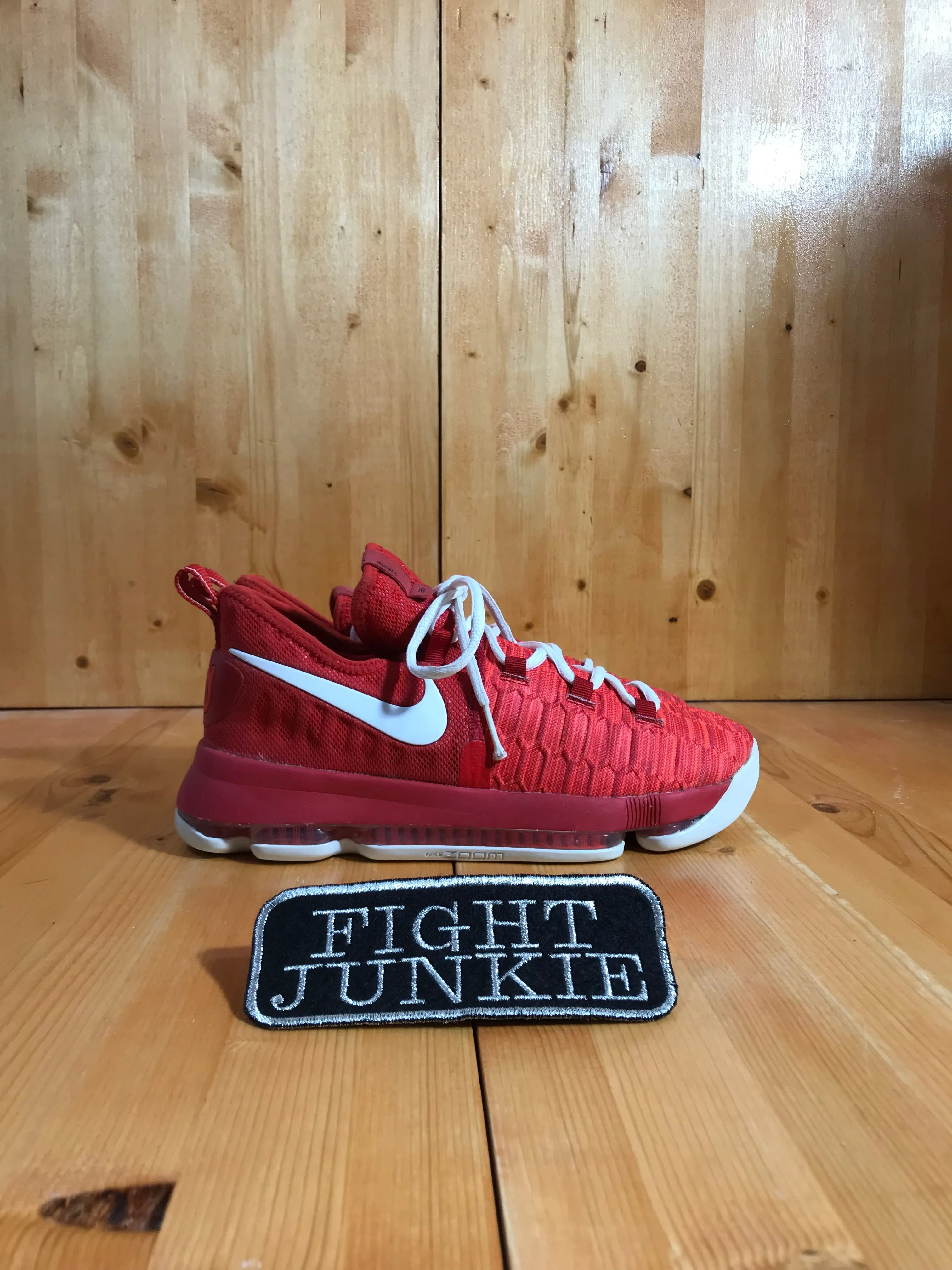 NIKE ZOOM FLYKNIT KEVIN DURANT Youth Size 7Y Shoes Sneakers Red 855908-611