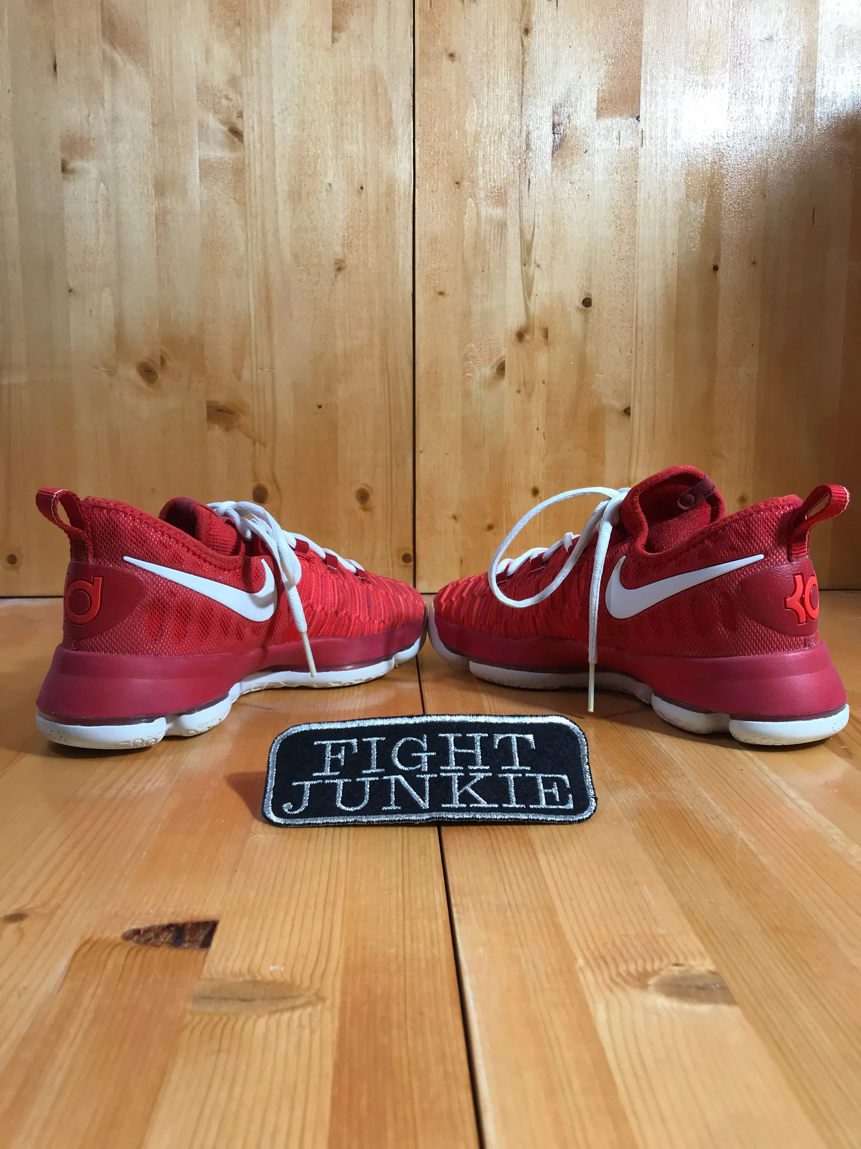 NIKE ZOOM FLYKNIT KEVIN DURANT Youth Size 7Y Shoes Sneakers Red 855908-611