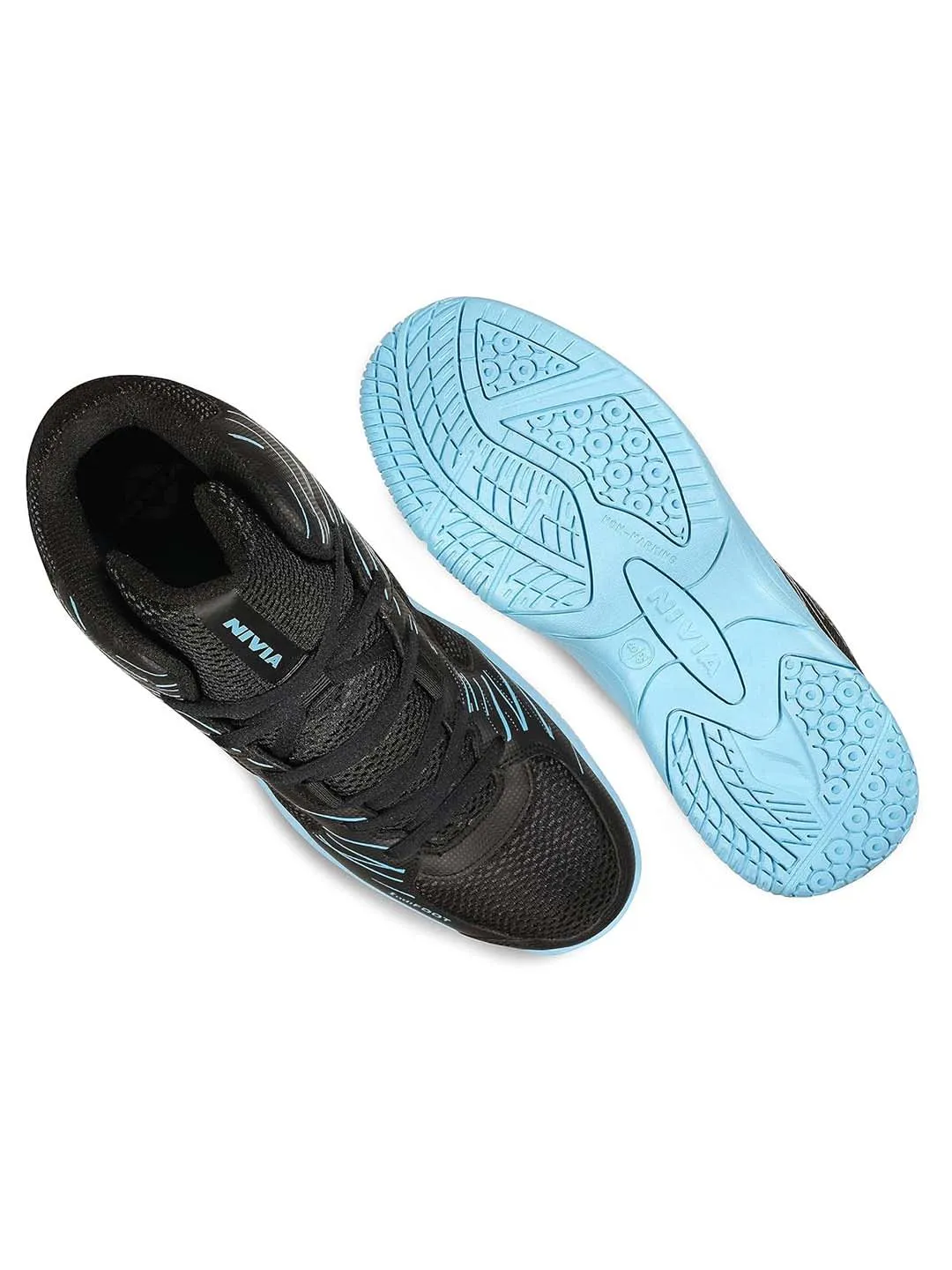 Nivia Panther 2.0 Basketball Shoe For Kids/Soft Cushion Eva Inner Insole Better Fit/Smooth, Comfortable Shoes (Black)