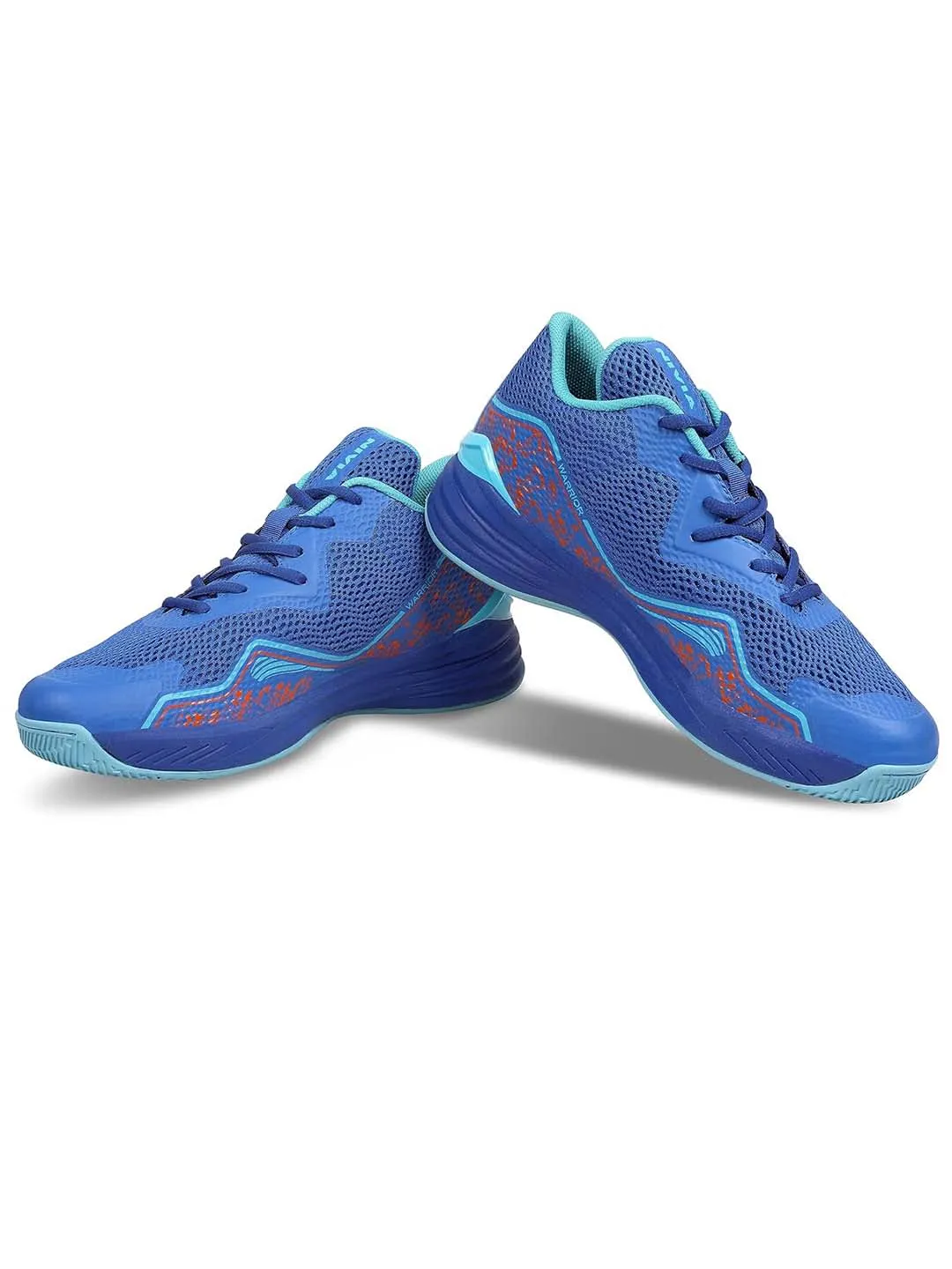 Nivia Warrior 2.0 Basketball Shoe/Soft Cushion Eva Inner Insole Better Fit/Smooth, Comfortable Shoes (R.Blue)
