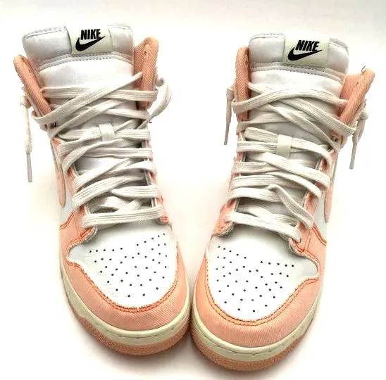Nuke Dunk High Women's 1985 'Artic Orange' Sneakers-Size: 8.5 ( COA)