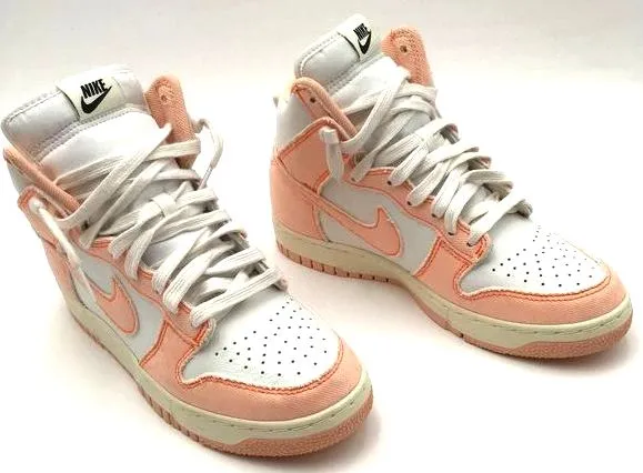Nuke Dunk High Women's 1985 'Artic Orange' Sneakers-Size: 8.5 ( COA)