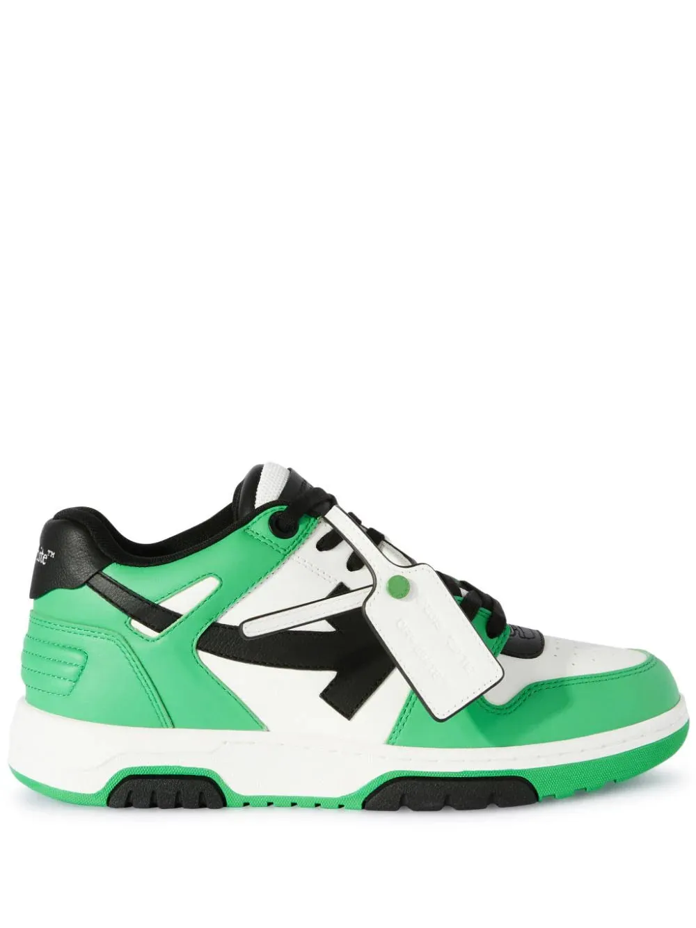 Off-White Green Out Of Office Leather Sneakers
