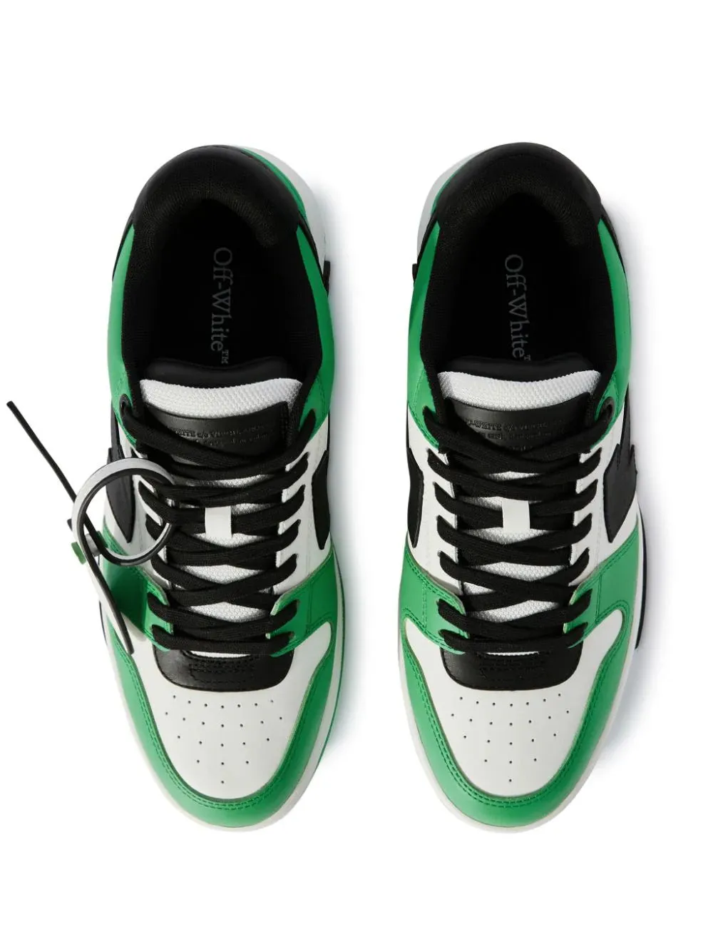 Off-White Green Out Of Office Leather Sneakers
