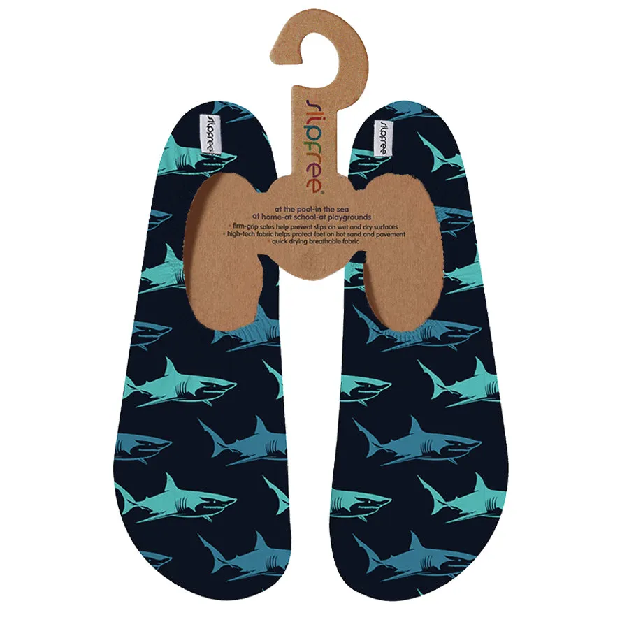 Older Kids Big Blue Sharks Slipfree Shoes