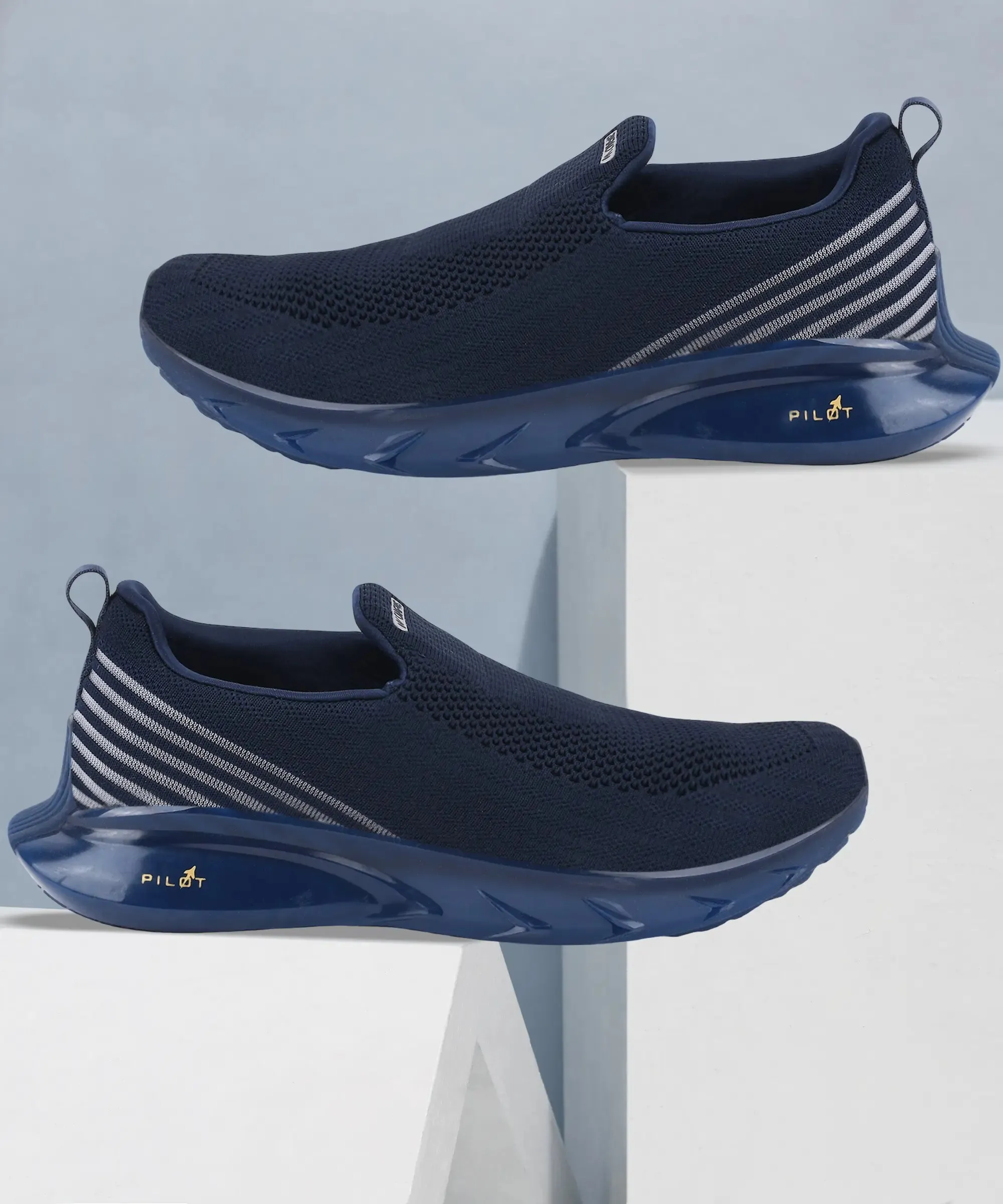 PILOT Navy Men's Walking Shoes