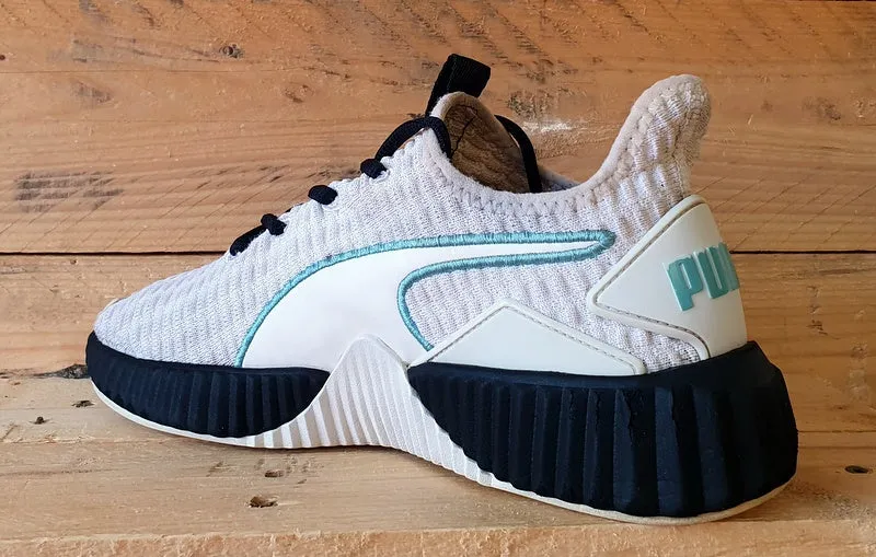 Puma Defy Textile Low Trainers UK5/US7.5/EU38 190949 03 White/Black/Blue