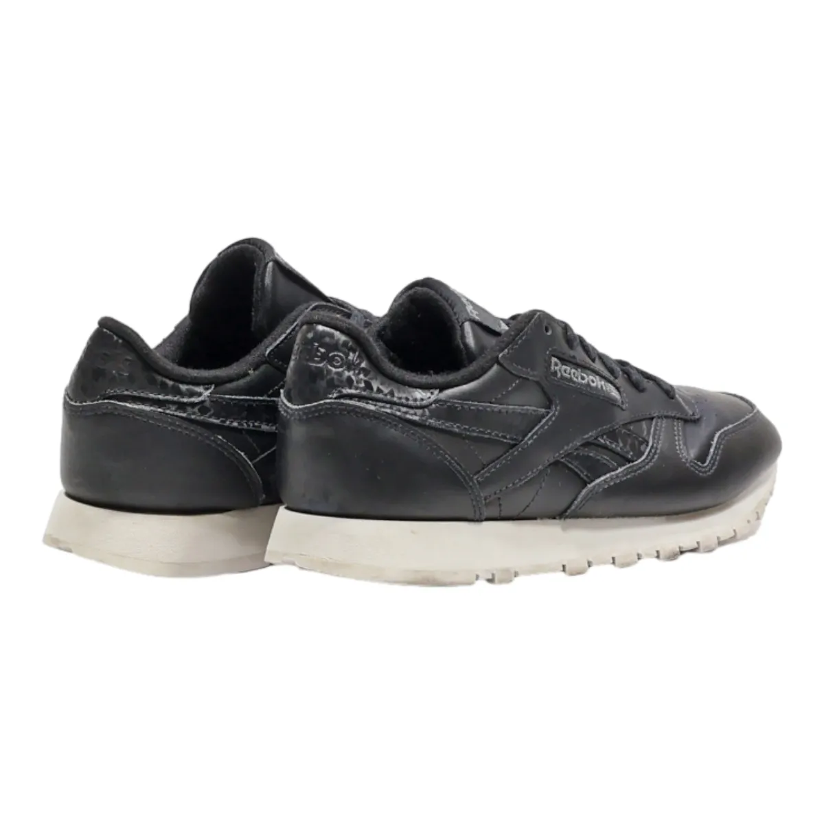 REEBOK Sneaker Trainers Black Leather Womens UK 3.5