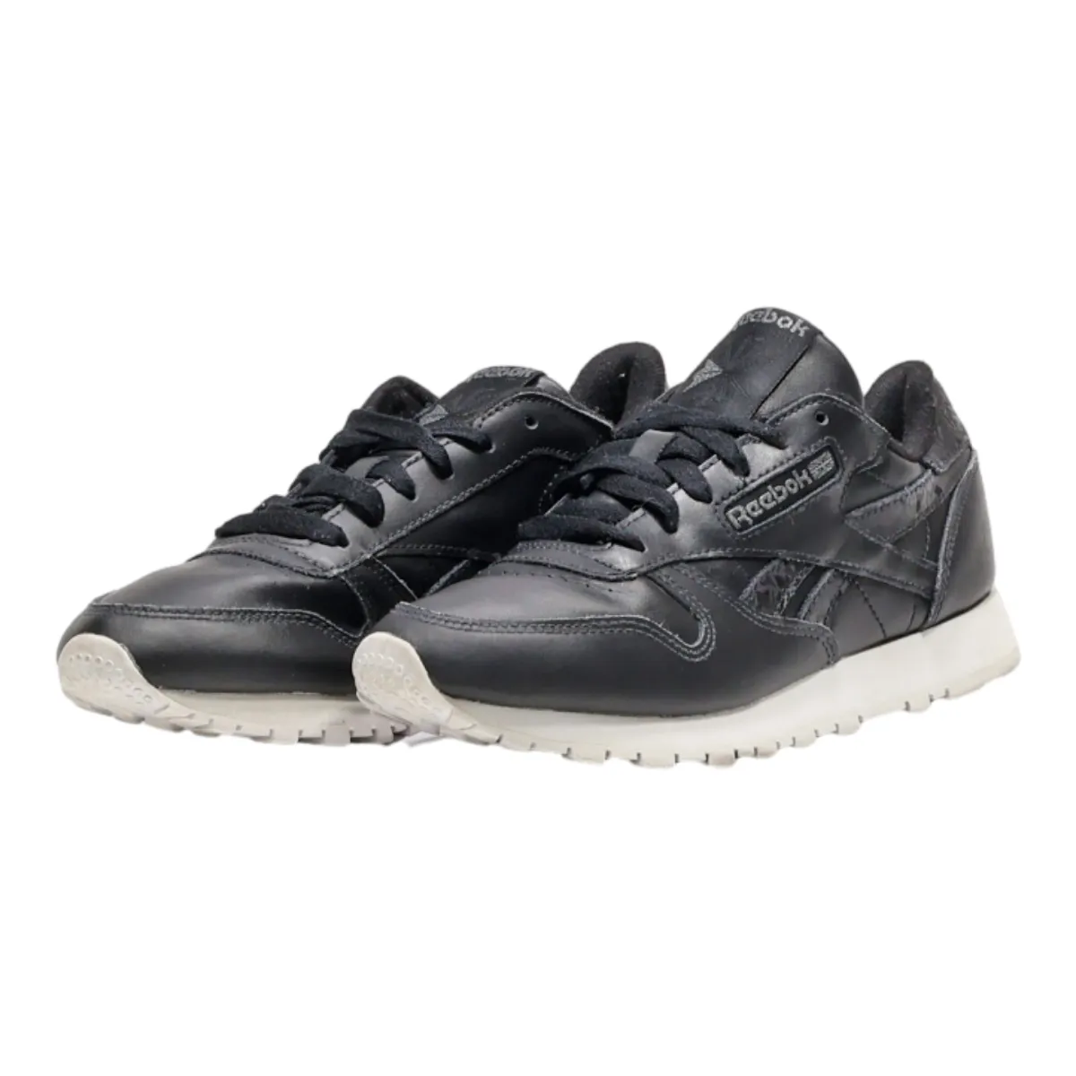 REEBOK Sneaker Trainers Black Leather Womens UK 3.5