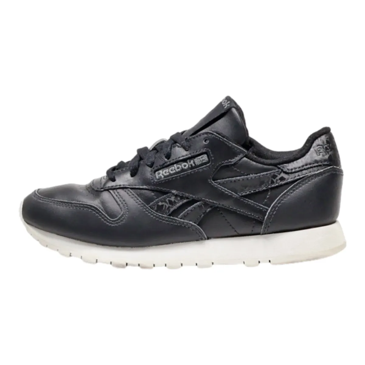 REEBOK Sneaker Trainers Black Leather Womens UK 3.5