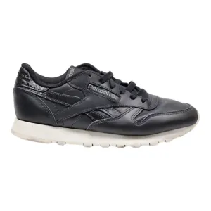 REEBOK Sneaker Trainers Black Leather Womens UK 3.5