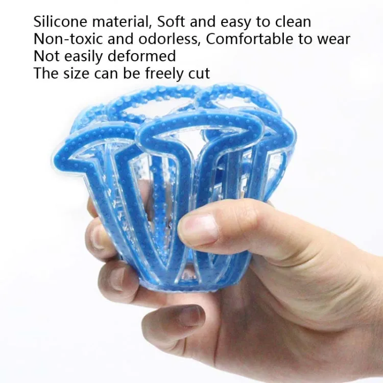 Riding Silicone Helmet Inner Pad Anti-Pressure Hair Breathable Portable Helmet Pad(Blue)