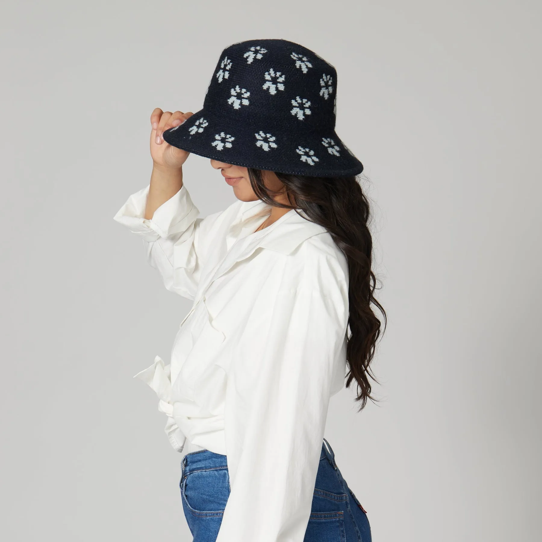 San Diego Hat Company - Rose Wilder Bucket Hat (Navy)