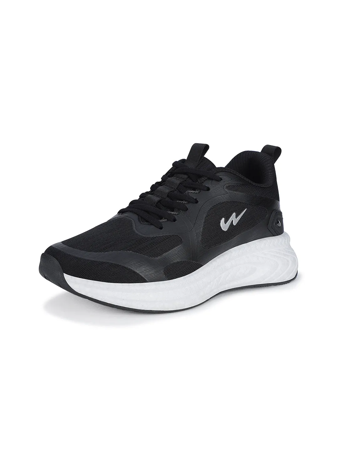 SNUG Black Men's Sports Shoes