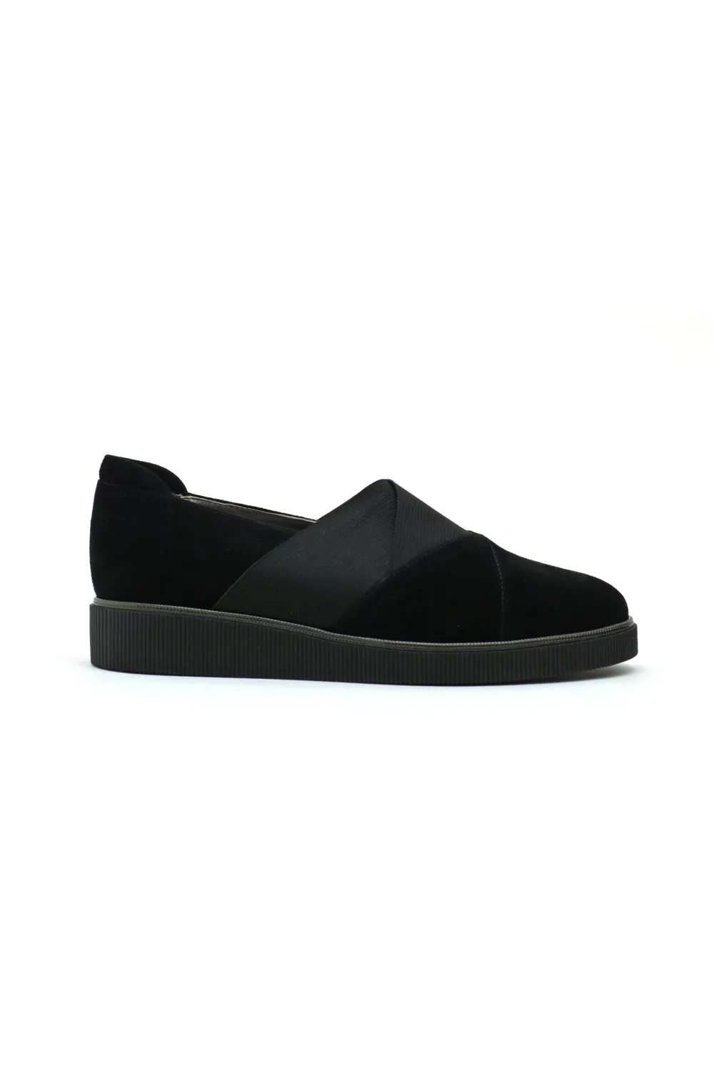 Suede Slip On Walking Shoe