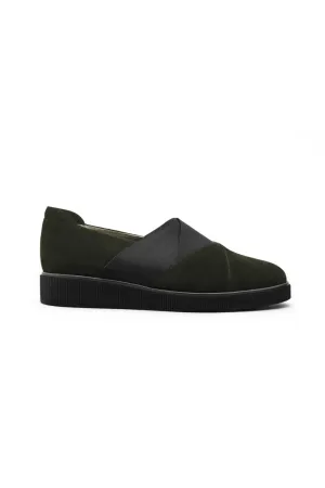 Suede Slip On Walking Shoe