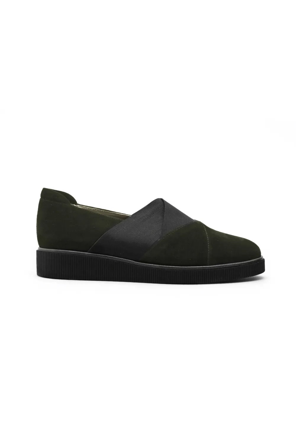 Suede Slip On Walking Shoe