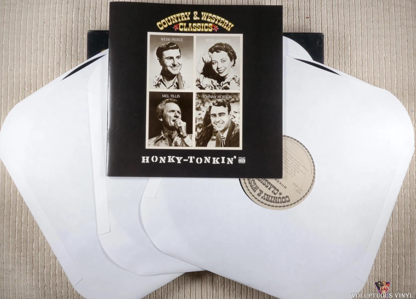 Various ‎– Country & Western Classics: Honky-Tonkin' (1983) 3xLP, Box Set