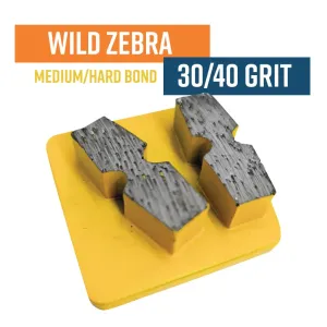 WILD ZEBRA - Yellow (Medium Bond) - 30/40 Grit -Redilock (DISC)