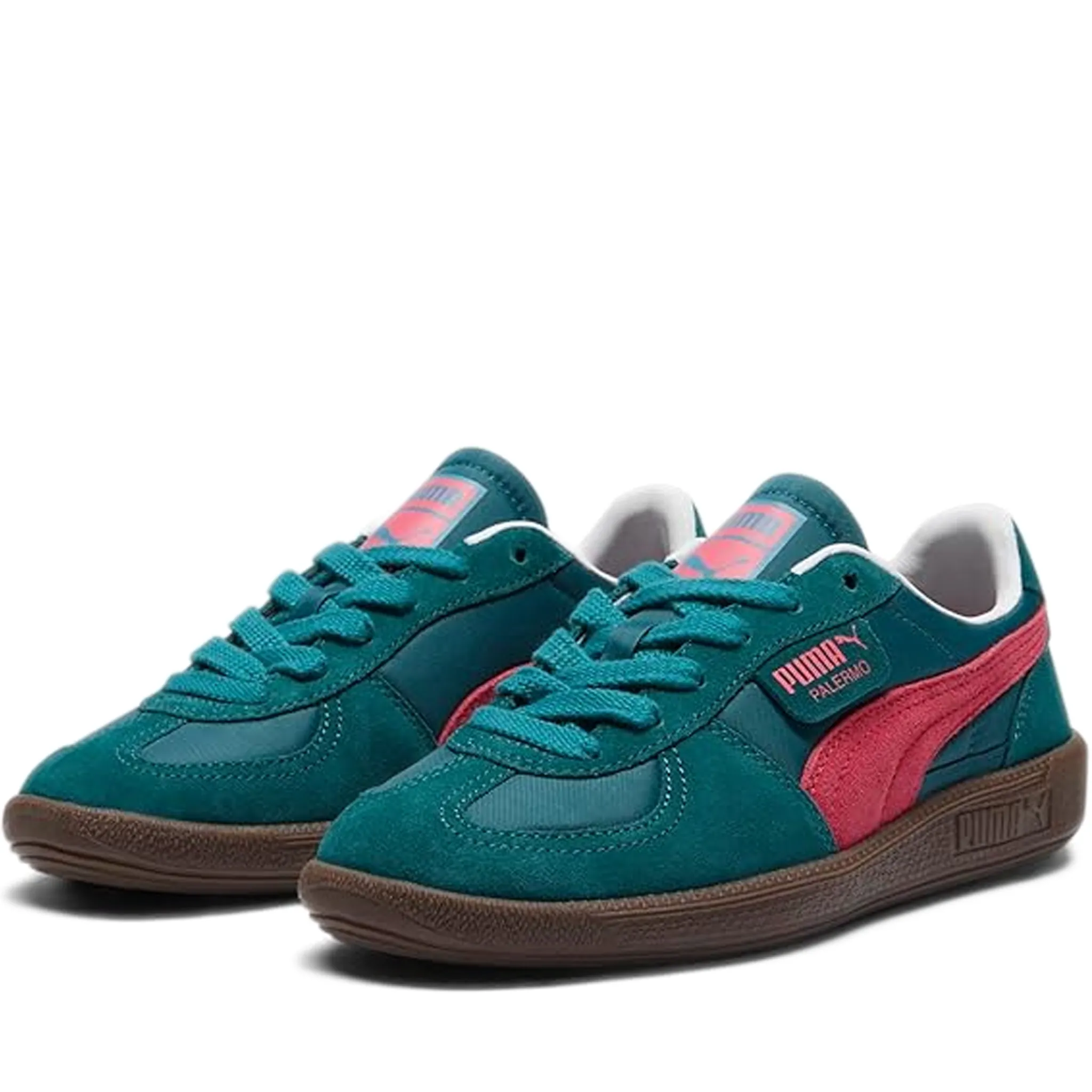 Women's Puma Palermo Play Paris Shoes - Cold Green/Tart Cherry