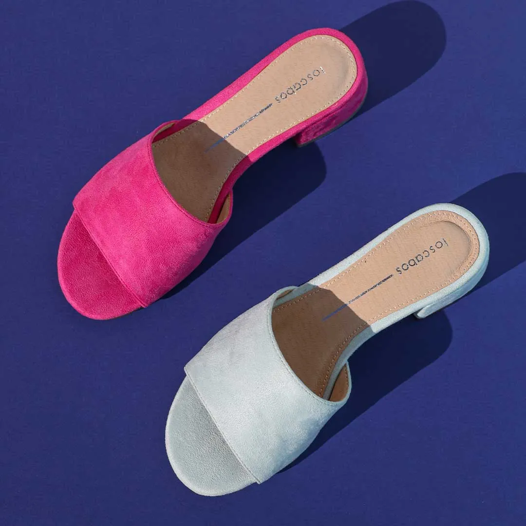 ZAYNE HEELED SLIDE SANDALS